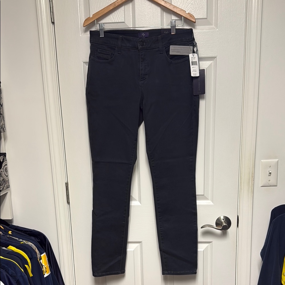 NYDJ Dark Gray Eclipse Skinny Jeans with Sleek Fit